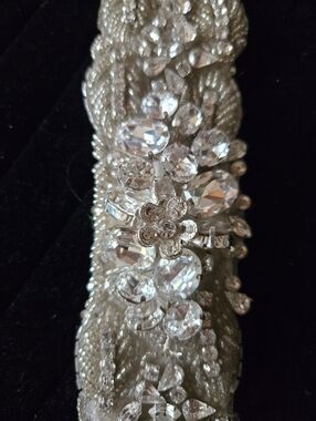 Crystal Rhinestone Floral Evening Belt